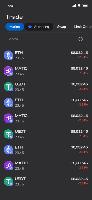 Portfolio-aware market news screen